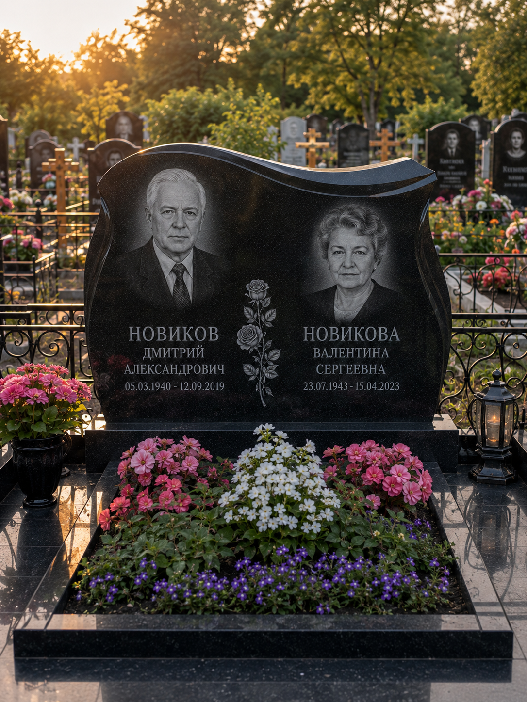 Двойной памятник формы волны